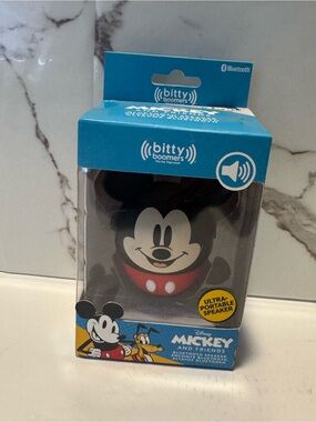Disney Mickey Bitty Boomers Portable Bluetooth Speaker - Black/Red